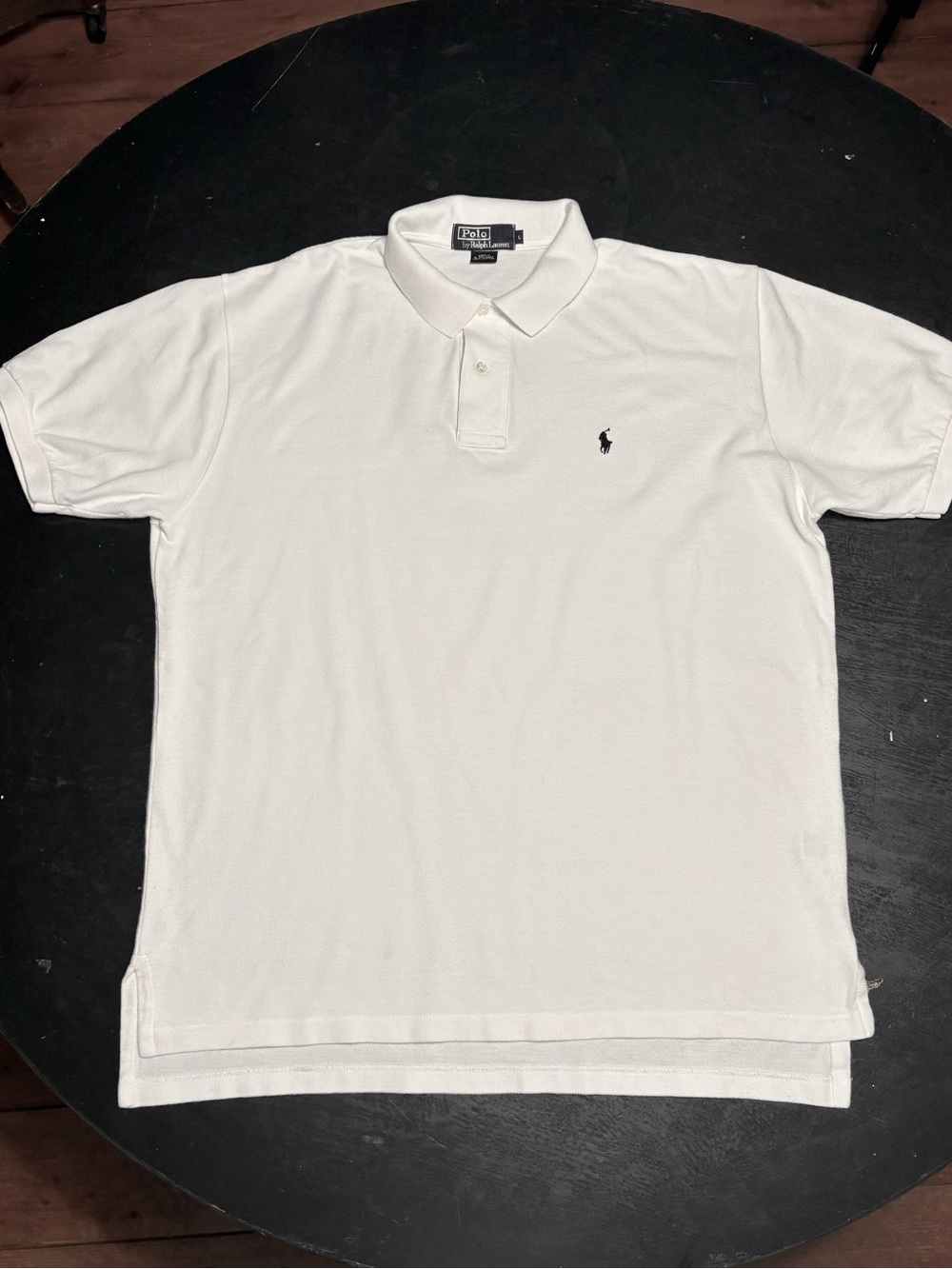 Polo Ralph Lauren Men’s White Short-Sleeve Polo with Navy Pony